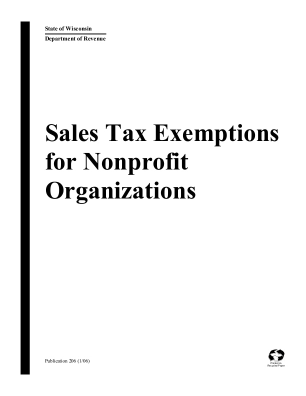 Sales Tax Exemptions for NonProfit Organizations